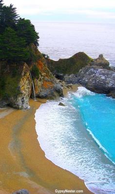 Bucket list item: Big Sur, California! Pictured: Julia Pfeiffer Burns State Park - see more: www.gypsynester.c... #travel #california #photography