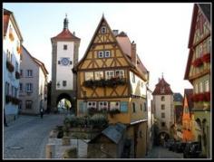 Fairy-tale Town Rothenburg - Bavaria, Germany