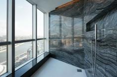 Suite-Me-Up: 19th floor-shower-room-with-a-view in the Presidential Suite @ Swissôtel Moscow Krasnye Holmy.