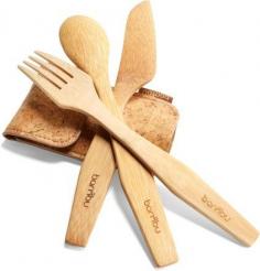 Carry the reusable bambu Out-n-About Travel utensil set wherever you go, whether you're camping, picnicking, traveling or heading to work. Available at REI. #bambu4u