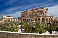 Baroque Town Hall in Noto, Sicily