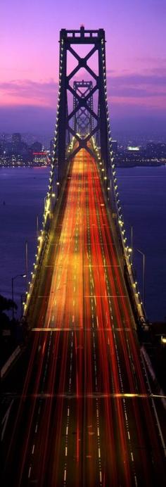 The Old Bay Bridge in San Francisco, United States.
