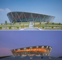 Basketball stadium in #Dongguan - Remind you of anywhere?? #China #Travel
