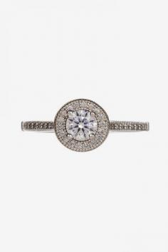 Coveted Classics | Round Micro Pave CZ Halo Ring