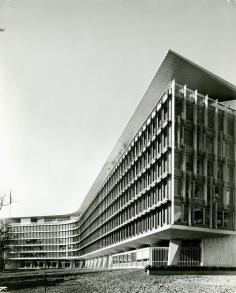 Headquarters of Nestlé (1959-60) in Vevey, Switzerland, by Jean Tschumi
