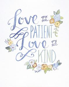 Love Is Patient Art Print