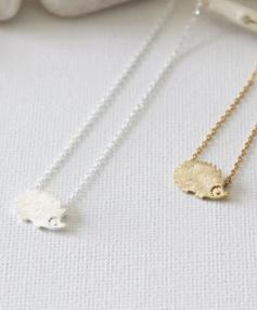 Hedgehog Necklace in Silver/ Gold