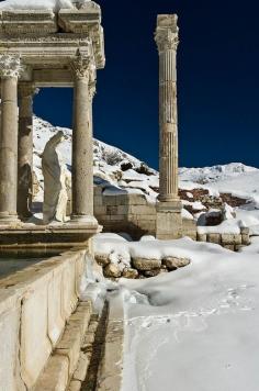 Some remains of the ancient city of Sagalassos in the Taurus Mountains of Turkey; photo by James Drury