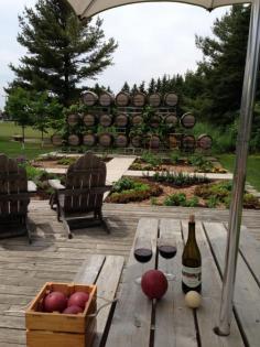 Door County WI winery with bocce ball - fun!