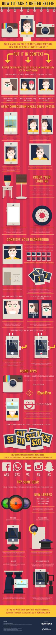How to Take a Better #Selfie [INFOGRAPHIC]