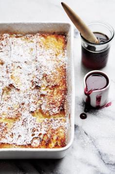 Baked Baguette French Toast via Dash and Bella