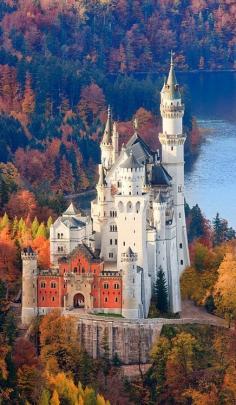 Cindarella Castle original Neuschwanstein Castle in Allgau, Bavaria, Germany |