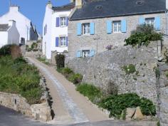 Habitations à Lampaul Lampaul, Ouessant, Finistère, \\ Bretagne, France