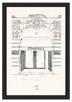 31 Rue Cambon Paris Framed Print, Oliver Gal
