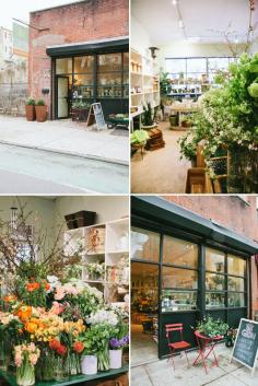 GRDN Brooklyn Florist and Garden Shop via sfgirlbybay. We love the little red wagon...secrets in the back too!