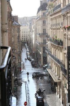 Paris in the rain!