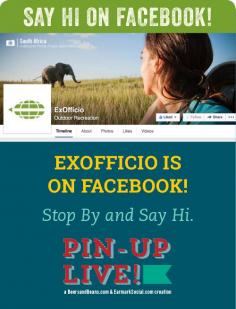 Join in the fun with ExOfficio on their FB page. :)