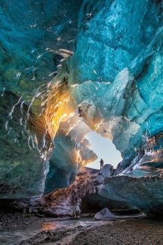 Ice Cave Sunrise, Iceland... | by Iurie Belegurschi |