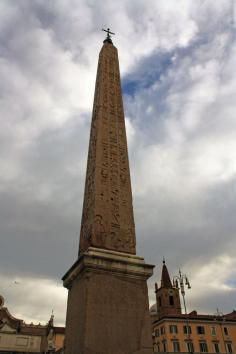 One of the many Egyptian obelisks that dot Rome.