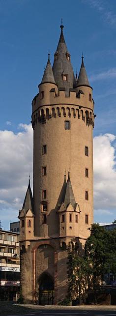 "Eschenheimer Turm (Eschenheim Tower) was a city gate part of the late-medieval fortifications of Frankfurt am Main and is a landmark of the city"