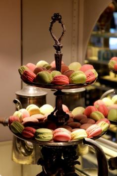 Macarons from Angelina's on Rue Rivoli. The favourite tea room of Audrey Hepburn & Coco Chanel