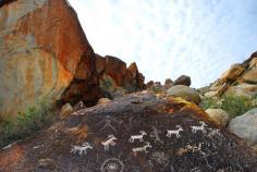 Running Antelope Petroglyphs, Grapevine Canyon, Nevada  near laughlin nevada.... A short hike led to a lot of petroglyphs.