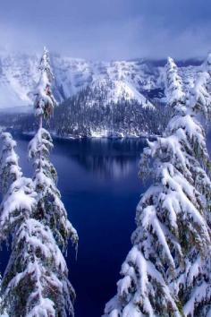 Winter in Crater Lake