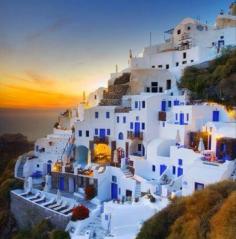Few places in the world can match the sheer beauty of Santorini’s sunset views. Most visitors agree that it makes for a truly surreal experience... Discovered by BillieB at Santorini, Greece, Karterados, Greece