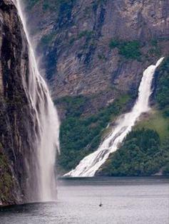 Amazing Waterfalls Around The World -2 - Waterfalls in Geirangerfjord, Norway