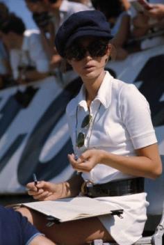 nina rindt keeping time at the grand prix in 1969 (april 2014)