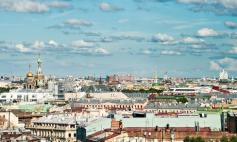 St Petersburg from the top of Saint Isaac’s cathedral.