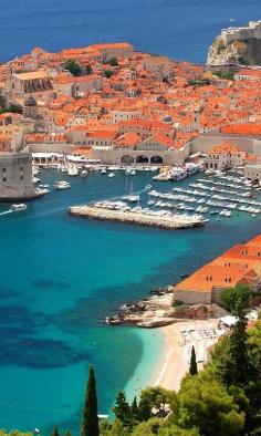 Coast in Dubrovnik, Croatia.