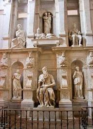 Picture of Michelangelo's Moses at the Basilica of St Peter in Chains, Rome