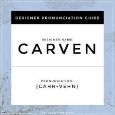 how to pronounce designer names