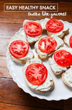 Great Toasted Snack with tomato