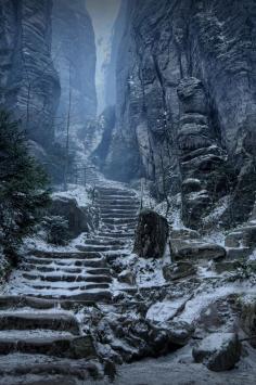 Emperor’s Corridor, Prachov Rocks, Czech Republic