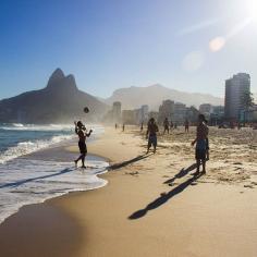 Afternoon on Ipanema Beach. Photo courtesy of luizaterpins on Instagram.