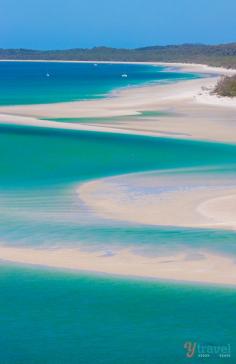 Famous Whitehaven Beach in Queensland, Australia