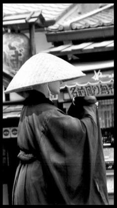 Japanese street monk