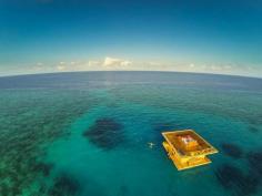 Another view of the Underwater Room at the Manta Resort Zanzibar