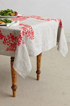 Botanical Garden Table Linen #anthropologie