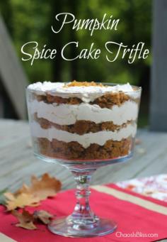 Pumpkin-Spice-Cake-Trifle #pumpkinspicecake
