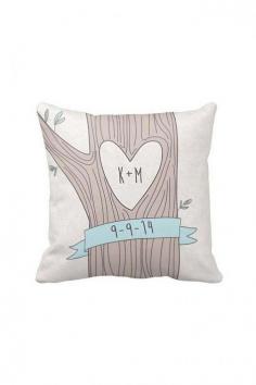 Pillow Cover Wedding Gift Cotton Anniversary Gift