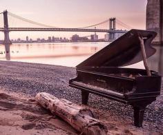 piano washed ashore in Brooklyn, NYC