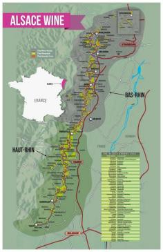 [Map] "Alsace Wine Map (France)" Jul-2013 by Winefolly.com
