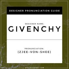 how to pronounce designer names