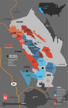 [Map] "Napa Valley Wine Map, California (USA)" Dec-2012 by Winefolly.com