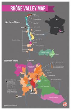 [Map] "Rhône Valley Map (France)" Oct-2013 by Winefolly.com