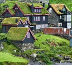 The remote village of Stykkið on the west coast of Faroe Islands