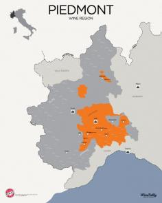 [Map] "Piedmont Wine Region (Italy)" Dec-2013 by Winefolly.com